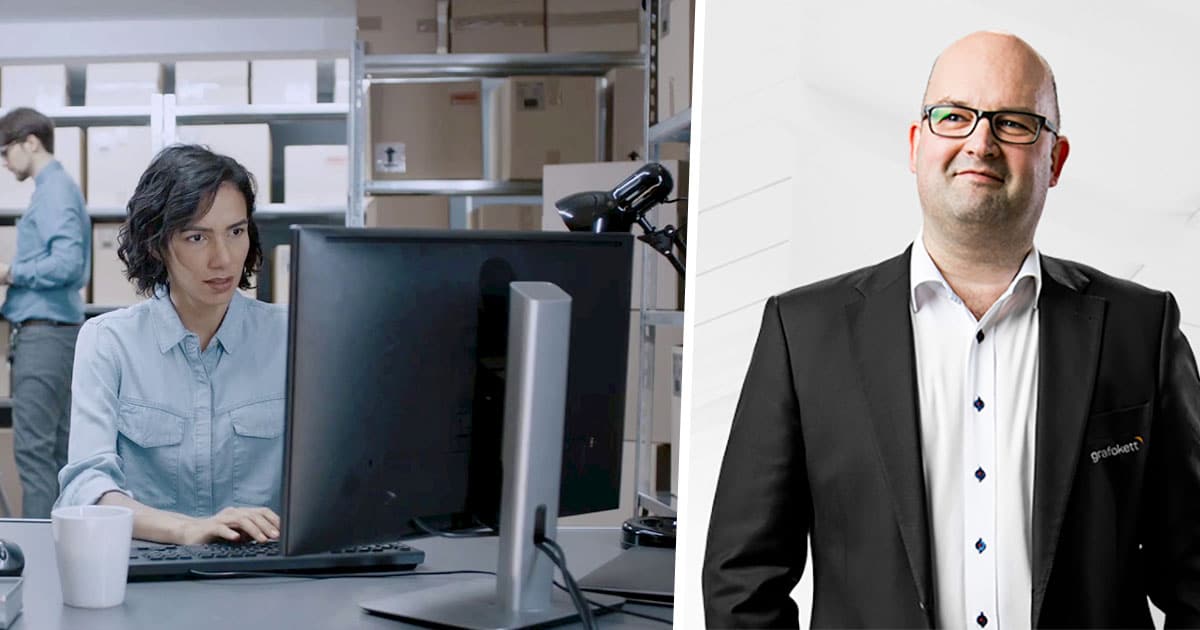 Cloud label - Case study at Grafokett warehouse