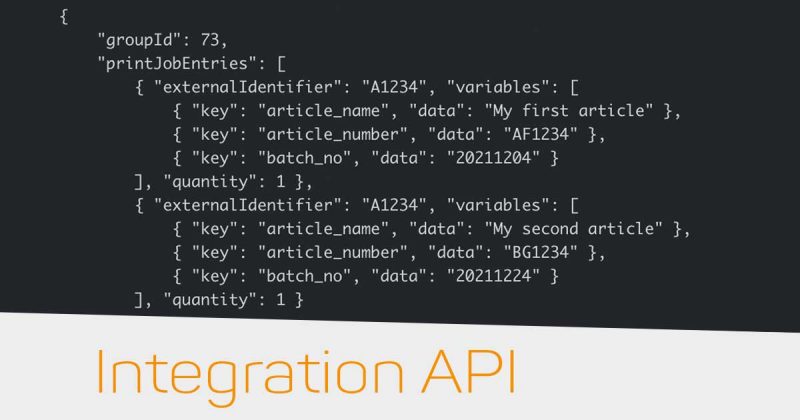 Cloudlabels Rest API to integrate with other systems